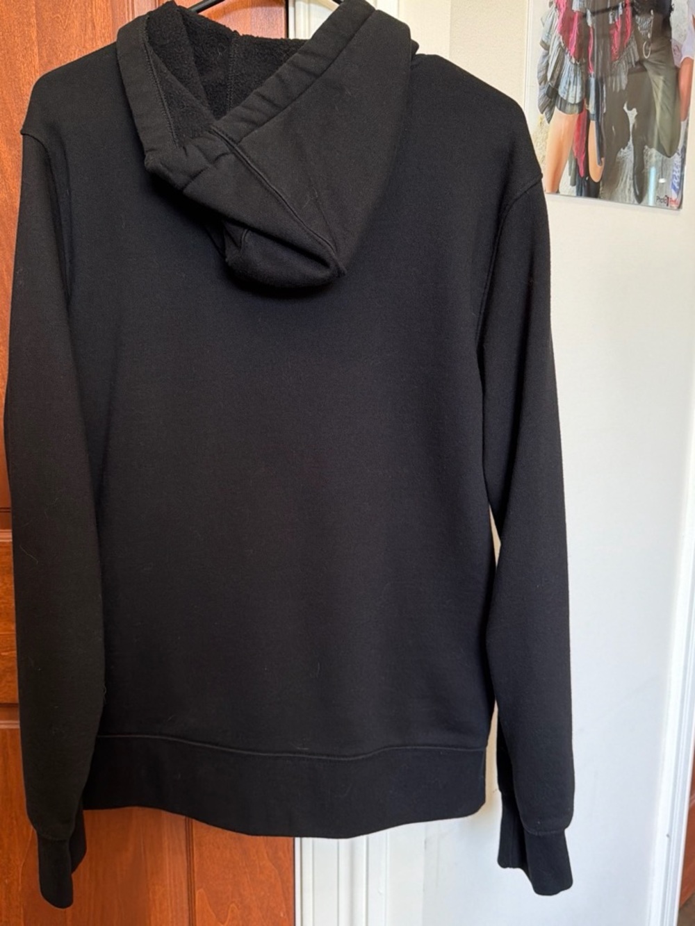 Reebok Black Pullover Hoodie with Small Logo - Picture 4 of 4